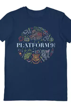Harry Potter (Platform 9 3/4) Navy Blue T-Shirt