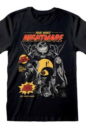 The Nightmare Before Christmas Retro Comic Style T-Shirt